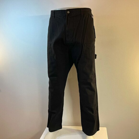 WXYZ Men's Black Denim Loose Fit Carpenter Jeans - Size 38 x 29 - NWT - Picture 1 of 6